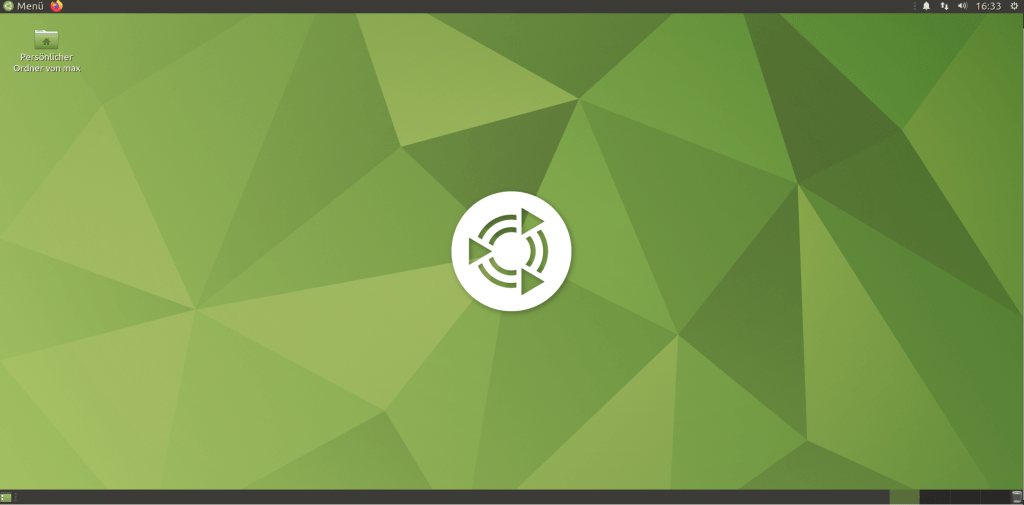 Ubuntu Mate 20.04 - Schreibtischoberfläche