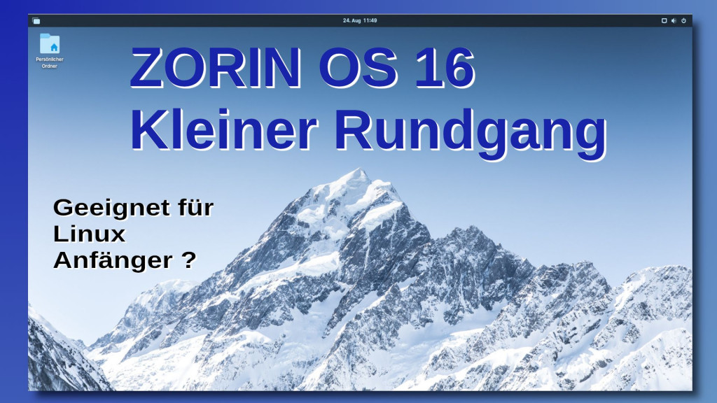 Zorin OS 16 Video von Josef Moser Zorin OS 16 - Betriebssystem für Linux Anfänger